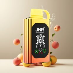 JNR Shisha Hookah Box 20500 Puffs Norge grossist - Juicy Peaches (Saftige Fersken) - 25ml, 1000mAh, Type-C, HD Display, Dual Mesh Coil