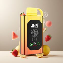 JNR Shisha Hookah Box 20500 Puffs Norge grossist - Vannmelon Jordbær Tyggegummi, 25ml, Type-C, HD Display