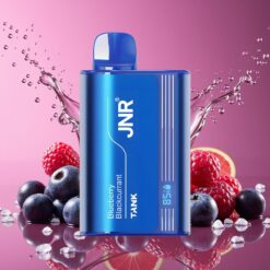 JNR Tank 10000 Puffs Engangs E-Sigaret Blåbær Solbær Norge Grossist – Justerbar Luftstrøm, 650mAh, Type-C, Digital Skjerm, 20ml