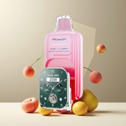 JNR VapeWatch 30000 Puffs Norge Grossist Engangs Vape Georgia Fersken – 30K/18K Puffs, 1000mAh, 19mL, 5% Nikotin, Dual Mesh Coil, Type-C