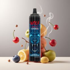 JNR Wolf Niplo 10000 Puffs Norge grossist Blåbær Kirsebær Tranebær – 20ml, 650mAh, Type-C