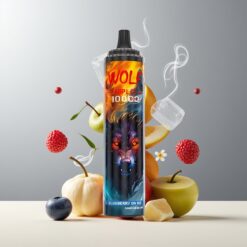 JNR Wolf Niplo 10000 Puffs Norge grossist Disposable Vape Blåbær På Is – 20ml, 1.0 Ohm, Type-C