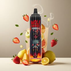 JNR Wolf Niplo 10000 Puffs Norge grossist Disposable Vape Jordbær Mojito – 20ml/650mAh/Type-C – 0%, 2%, 5% Nikotin