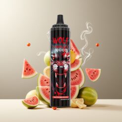 JNR Wolf Niplo Norge grossist 10000 Puffs Disposable Vape Vannmelon Is – 20ml, 650mAh, Type-C, 0%/2%/5% Nikotin