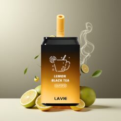 LAVIE Aurora 11000 Puffs Engangsvaper Sitronsvart Te Norge Grossist – 22ML, 650mAh, Type C, 0%/2%/5% Nikotin