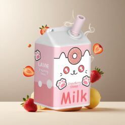 LAVIE Milk 7000 Puffs Engangs Vape Jordbær Donut Norge grossist – 16ML, 600mAh, Type C, 0/2/5% nikotin
