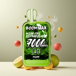 LIO BOOM MAX 7000 Puffs Engangs Vape Melon Norge grossist – 15ml, 50mg, Type-C, 650mAh