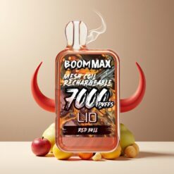 LIO BOOM MAX 7000 Puffs Engangs Vape Red Bull Norge grossist – 650mAh, 15ml, Type-C