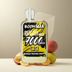 LIO BOOM MAX 7000 Puffs Engangsdamp Mango Pasjonsfrukt Norge grossist – 15ml, 650mAh, Type-C