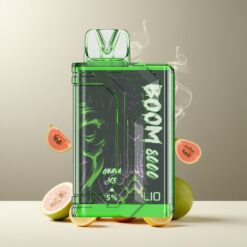 LIO BOOM PRO 8000 Puffs Norge Grossist Engangs Vape Guava Is 15ml 5% Nikotin Type-C Lading 650mAh