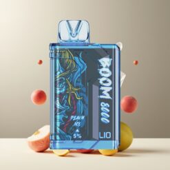 LIO BOOM PRO 8000 Puffs Norge grossist Disposable Vape Fersken Is (15ml, 5%, Type-C)