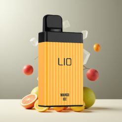 LIO BOXX 4000 Puffs Engangs Vape Mango Is Norge Grossist – 650mAh, 10ml, Type-C, 1.2 Ohm KTR MESH Coil