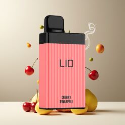 LIO BOXX 4000 Puffs Engangsvape Kirsebær/Ananas Norge Grossist – 10ml, 650mAh, Type-C, 50mg/30mg