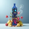 LIO Boom 3500 Puffs Engangs Vape Blå Bringebær Norge Grossist – 10ml, 1400mAh, 50mg/30mg