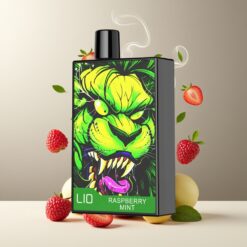 LIO CAPO 4500 Puffs Engangs Vape Bringebær Mynte Norge Grossist – 12ml, 600mAh, Type-C
