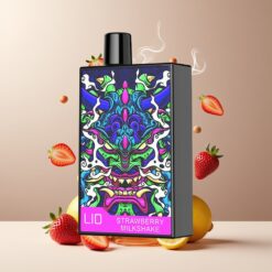 LIO CAPO 4500 Puffs Engangs Vape Norge Grossist – Jordbærmilkshake, 12ml, 600mAh, Type-C