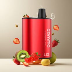 LIO COMMA 5000 Puffs Engangs Vape Jordbær Kiwi Norge Grossist – 900mAh, 15 ml, Type-C