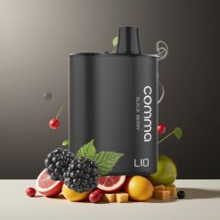 LIO COMMA 5000 Puffs Engangs Vape Norge Grossist – Svart Bjørnebær, 900mAh, Type-C, 15 ml