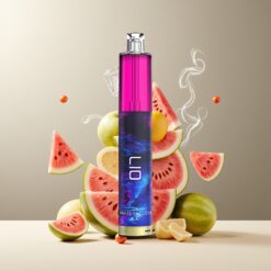 LIO Max Mesh 3000 Puffs Engangs Vape Norge Grossist Vannmelon Is – 10 mL, 1000mAh, 0.60 Ohm Mesh