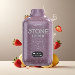 LIO Stone 12000 Puffs Engangs Vape Jordbær Is Norge Grossist – 18ML, 550mAh, Type-C