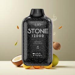 LIO Stone 12000 Puffs Engangs Vape Mango Kokos Norge Grossist – 18ML, 550mAh, Type-C, 1.0 Ohm Mesh Coil
