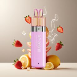 LIO XP 20000 Puffs Norge Grossist Engangsvaper Jordbæris 12ML 50mg 900mAh TYPE-C
