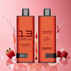 Lavie Cube 20000 Puffs Engangs Vape Jordbær Litchi Is Norge Grossist – 28ML, 2%/5%, Type C