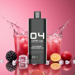 Lavie Cube 20000 Puffs Engangs Vape Norge Grossist – Bjørnebær Granateple Is (28ML, 5% Salt Nikotin, Type C)