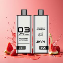 Lavie Cube 20000 Puffs Engangsvape Jordbær Vannmelon Norge grossist – 28ML, 2%/5% Salt Nikotin, Type C