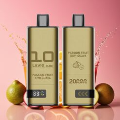 Lavie Cube 20000 Puffs Engangsvape Passionsfrukt Kiwi Guava Norge grossist – 28ML, 2%/5% Salt Nicotine, Type C