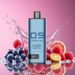 Lavie Cube 20000 Puffs Engangsvaper Blåbær Bringebær Drue Is Norge grossist – 28ML, Type C