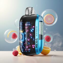 NEXA Ultra 50K Disposable Vape Blåbringebær Is Norge grossist - 20ml/800mAh/5%/0.9ohm/Type-C