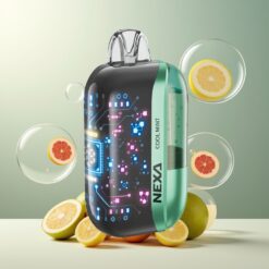 NEXA Ultra 50K Disposable Vape Cool Mynte Norge grossist – 20ml, 800mAh, 5% Nikotin, 0.9ohm Dual Mesh, 3D Skjerm, Type-C