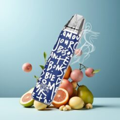 Oxva Xlim Go Norge grossist Vape Kit Graffiti Blå – 30W, 1000mAh, USB-C