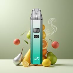 Oxva Xlim Pod Skinnende Sølv Grønn Norge Grossist – 25W, 900mAh, Type-C, 2ML, 0.6/0.8/1.2ohm