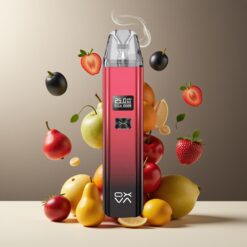 Oxva Xlim Pod Skinnende Svart Rød Norge grossist – 25W, 900mAh, Type-C, 2ML, 0.6-1.2ohm