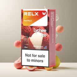 RELX Pod Pro 2 Norge Grossist - Litchi Is (1.9ml, 600 puffs, 3%/5% nikotin, 2/3 poser, 3 spenningsmoduser)