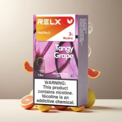 RELX Pod Pro 2 Norge Grossist - Tangy Drue (3%/5% Nikotin, 1.9ml, 600 puffs, 2/3 pakker) - Eco/Smooth/Boost Mode