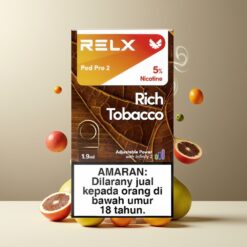 RELX Pod Pro 2 Norge grossist - Rich Tobakk, 3%/5% nikotin, 1,9ml, 600 puffs, 2/3 pakker, 3 spenningsmoduser