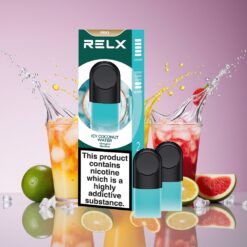 RELX Pod Pro Norge Grossist Icy Kokosnøtt Vann med 1.8% Nikotin & 1.9 ml