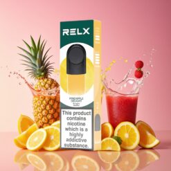 RELX Pod Pro Vape Device Ananasglede Norge grossist – 1,8% Nikotin, 1,9 ml, Utmerket Smak & Super Myk Opplevelse, Optimalt Sugmotstand, Rik Damp