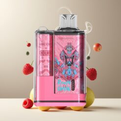 RandM Fumot Crystal 12000 Puffs Engangs Vape Norge grossist – Jordbær Bringebær Kirsebær – 20ml, 1.2ohm Mesh, Type-C, 550mAh