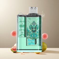 RandM Fumot Crystal 12000 Puffs Engangsvaper Norge Grossist - Vannmelon Tyggegummi, 20ml, Type-C, RGB-Lys