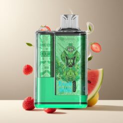 RandM Fumot Crystal 12000 Puffs Norge Grossist Disposable Vape Bringebær Vannmelon (20ml, 1.2ohm, 550mAh, Type-C)