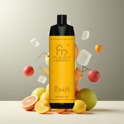 RandM Fumot Shisha 10000 Puffs Engangs Vape Mango Is Norge Grossist – 18ml, 850mAh, Type-C