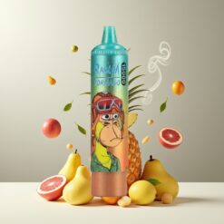 RandM Fumot Tornado 15000 Puffs Engangs Vape Iset Ananas (25ml, 850mAh, Type-C, LCD) Norge grossist