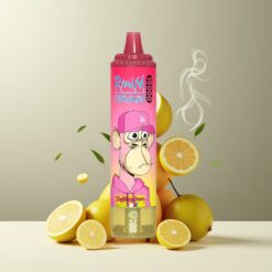 RandM Fumot Tornado 15000 Puffs Engangs Vape Sitron Norge Grossist – 25ml, 850mAh, Type-C, LCD Skjerm