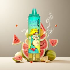 RandM Fumot Tornado 15000 Puffs Norge Grossist Engangs Vape Vannmelon Is 25ml 850mAh Type-C LCD Mesh Coil