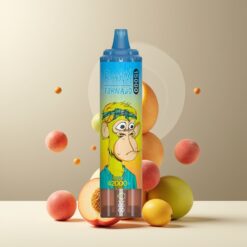 RandM Fumot Tornado 15000 Puffs Norge Grossist – Peach Mango (Fersken Mango) – 25ml, 850mAh, Type-C, LCD