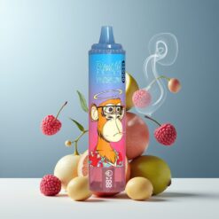 RandM Fumot Tornado 15000 Puffs Norge grossist Disposable Vape Blå Bringebær Kirsebær med 25ml kapasitet, 850mAh batteri, Type-C lading